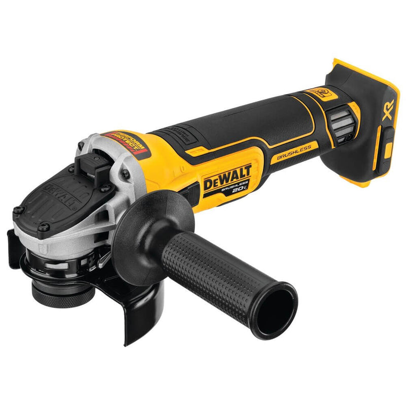 DEWALT DCG405B 20V MAX* XR® 4.5 in Slide Switch Small Angle Grinder With Kickback Brake (Tool Only)