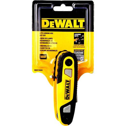 DEWALT DWHT70263M Folding Locking Hex Key Set Sae