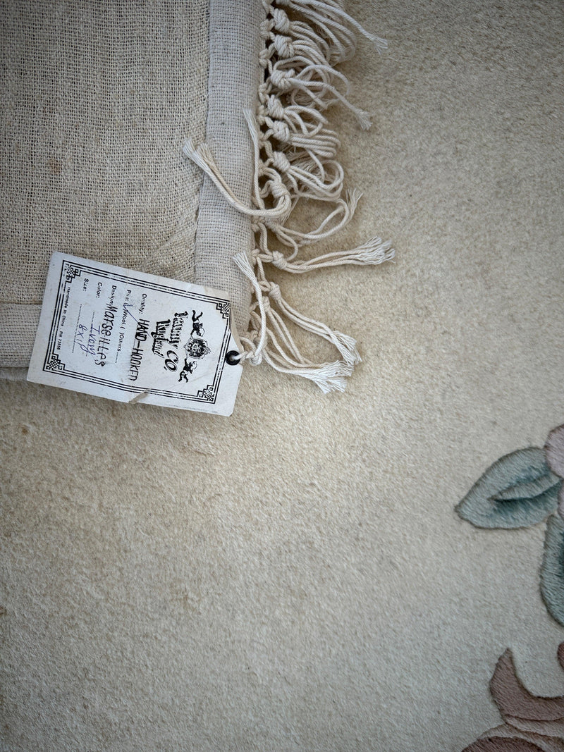 Hand-Tufted Chinese Aubusson Wool Rug – 7'10" x 11' – Luxurious Traditional Design