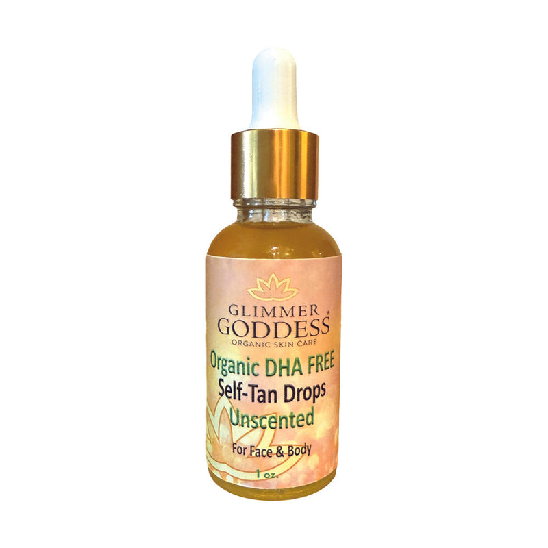 Organic DHA FREE Tanning Drops for Face & Body 1 oz.