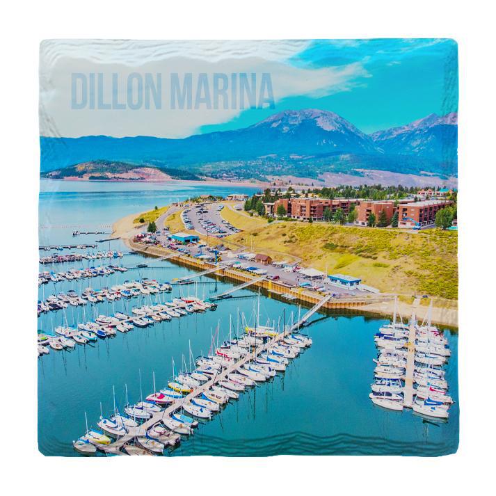 Dillon Marina, Colorado Ceramic Absorbent Drink Coaster Set of 4