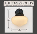 Modern Schoolhouse Sconce Wall Light by The Lamp Goods