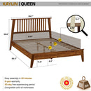 Kaylin Solid Wood Bed Frame