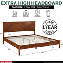 Panthera Solid Wood Bed Frame With Headboard by Megsu