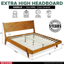 Gazelle Platform Bed Frame With Headboard