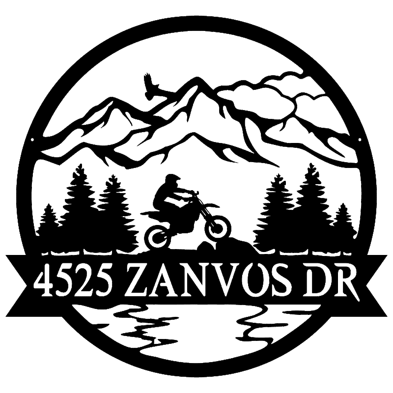 Dirt Bike Outdoor Monogram