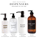 15oz Black Stoneware Hand Soap Dispenser by Sweet Water Decor
