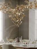 DIY Fallen Leaf Chandelier