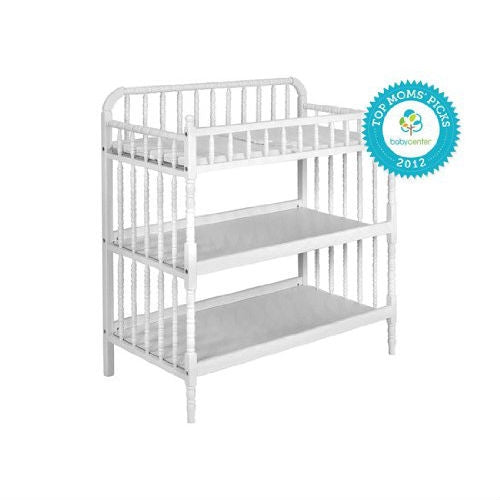 White Wood Changing Table with 1-inch Waterproof Changing Pad, photo 3 of 3