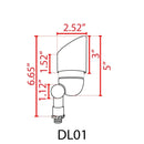 DL01 12V Low Voltage Directional LED Outdoor Aluminum Spotlight by Kings Outdoor Lighting