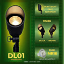 DL01 12V Low Voltage Directional LED Outdoor Aluminum Spotlight by Kings Outdoor Lighting