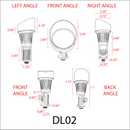 DL02 12V Low Voltage Waterproof LED Outdoor Aluminum Spotlight Directional Lighting