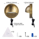 DLA01 12-Pack Bronze 2.5W Low Voltage 3000K Warm White Integrated  LED Outdoor Half Moon Aluminum Deck Lights Package, 12V LED Step Fence Landscape Lights