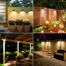 DLA04 12-Pack 5W Low Voltage 5CCT 1800K/2700K/3000K/4000K/5000K Warm White Integrated  LED Outdoor Fence Deck Down Lights Package, 12V LED Step Patio Landscape Lights