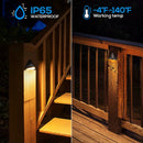 DLA05 4-Pack 5W 5CCT 1800K/2700K/3000K/4000K/5000K Low Voltage Integrated LED Outdoor Fence Deck Down Lights Package, 12V LED Step Patio Landscape Lights by Kings Outdoor Lighting