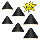 DLA07 6-Pack 2W Low Voltage 2700K Warm White Integrated LED Outdoor Deck Down Lights Package, 12V LED Step Patio Landscape Lights