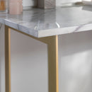 Faux Marble Console Table & Desk 42"