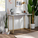 Faux Marble Console Table & Desk 42"