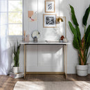 Faux Marble Console Table & Desk 42"