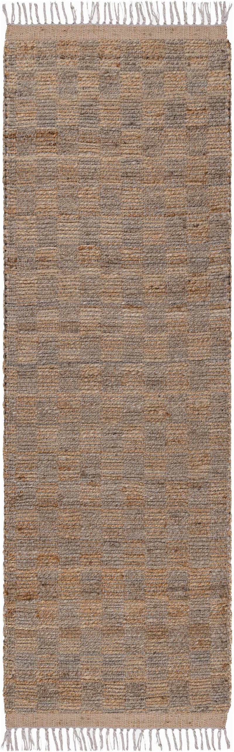 Lonut Lite Checkered Jute Rug