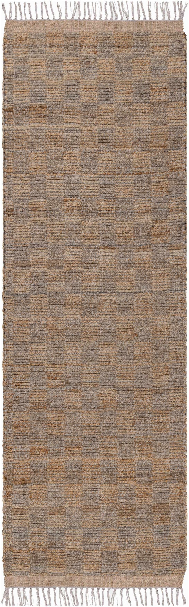 Lonut Checkered Jute Area Rug - Promo