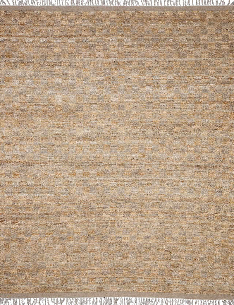 Lonut Checkered Jute Area Rug - Promo