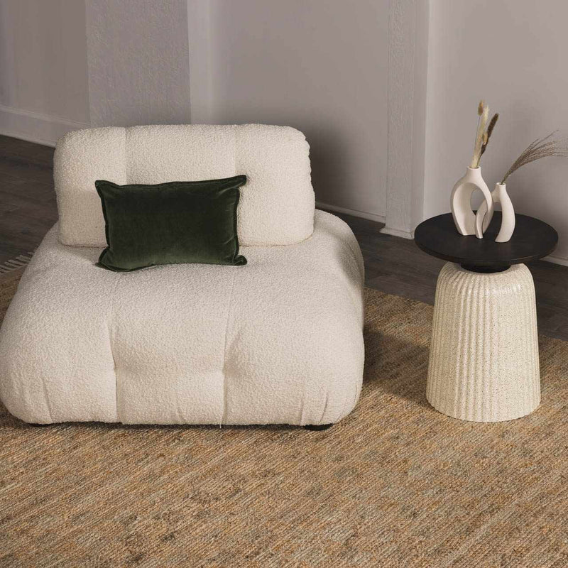 Lonut Lite Checkered Jute Rug