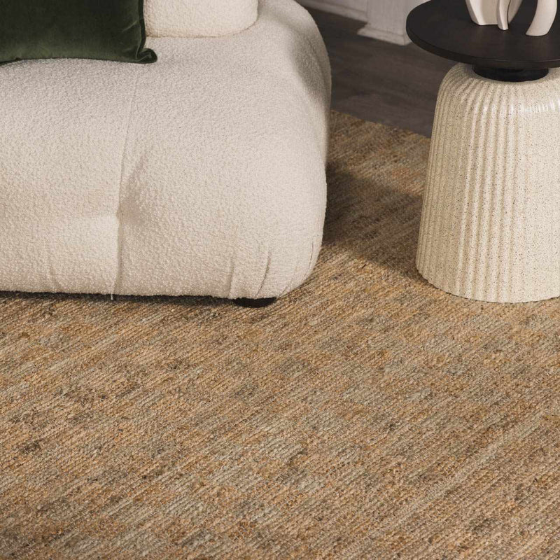 Lonut Lite Checkered Jute Rug