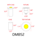 DMB52 1.5W 12V Low Voltage 3000K Warm White Integrated LED Landscape In-ground Brass Waterproof Well Lights Fixture by Kings Outdoor Lighting