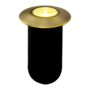 DMB52 1.5W 12V Low Voltage 3000K Warm White Integrated LED Landscape In-ground Brass Waterproof Well Lights Fixture by Kings Outdoor Lighting