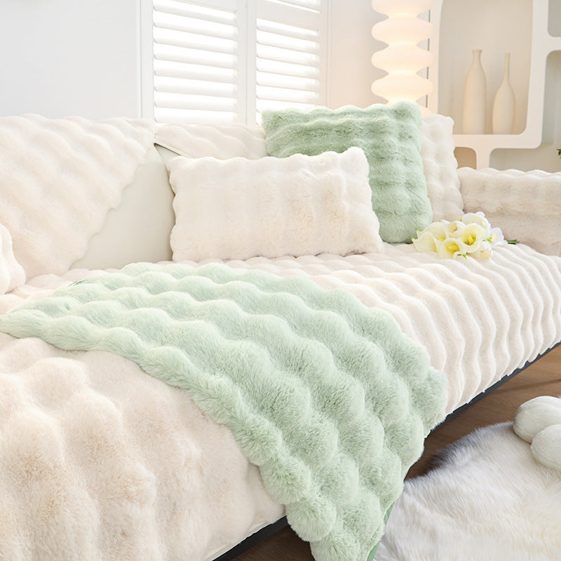 Non-slip Faux Fur Sofa Cover – Super Soft, Fluffy, and Stylish Couch Covers II
