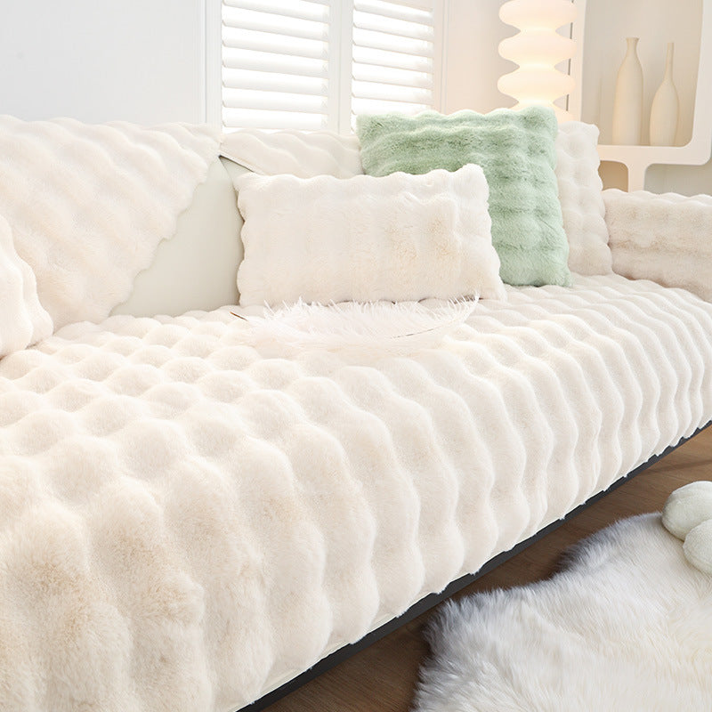 Non-slip Faux Fur Sofa Cover – Super Soft, Fluffy, and Stylish Couch Covers II