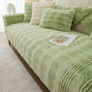Chic Thickened Faux Rabbit Plush Couch Covers for Sofas 1/2/3/4 Seater, Ultra-soft Non Slip Sofa Cover