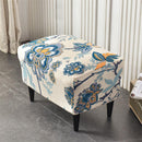Stretch Spandex Nordic Floral Removable Wing Chair Cover, Relaxing Seat Covers Slipcovers for Armchairs