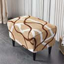 Stretch Spandex Nordic Floral Removable Wing Chair Cover, Relaxing Seat Covers Slipcovers for Armchairs