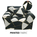 KAS Armchair Cover 4-Styles Elastic Sofa Cover Couch Covers for Living Room Stretchable Slipcover for Chairs - 1 Seater Chair Slip Cover