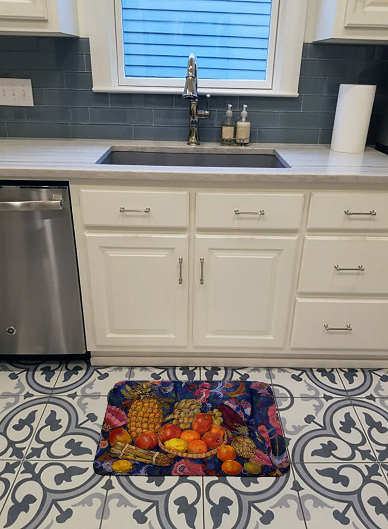 Fruit & Vegetables by Neil Drury Machine Washable Memory Foam Mat DND0018RUG