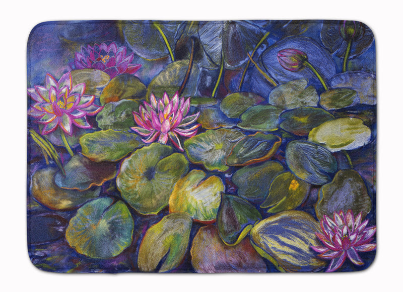 Waterlilies by Neil Drury Machine Washable Memory Foam Mat DND0133RUG