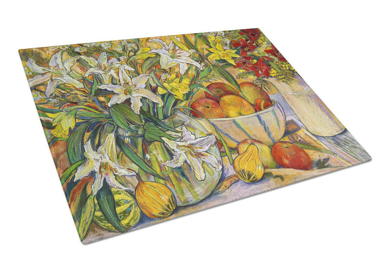 Fruit, Flowers and Vegetables Glass Cutting Board Large DND021LCB