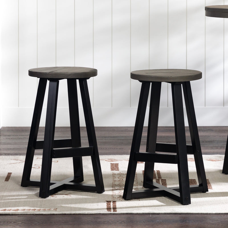 Durango Distressed Wood Bar Stool Set of 2