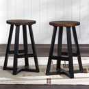 Durango Distressed Wood Bar Stool Set of 2