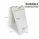 A Frame Sign Deluxe 24"x36" Plastic BICGS-2401-W White