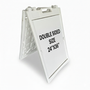 A Frame Sign Deluxe 24"x36" Plastic BICGS-2401-W White