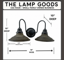 DOUBLE Rustic INDUSTRIAL Farmhouse Wall Light Fixture