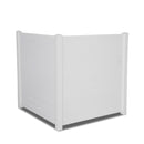 48"W x 48"H Air Conditioner Fence 2 Panels Outdoor Privacy Vinyl Fence Panels, White