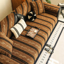 Non-Slip Sofa Cover with Thick Chenille Texture Woven Stripe Couch Protector Throw by Slipcover KAS™