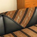 Non-Slip Sofa Cover with Thick Chenille Texture Woven Stripe Couch Protector Throw by Slipcover KAS™