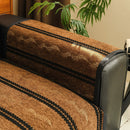 Non-Slip Sofa Cover with Thick Chenille Texture Woven Stripe Couch Protector Throw by Slipcover KAS™