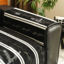 Non-Slip Sofa Cover with Thick Chenille Texture Woven Stripe Couch Protector Throw by Slipcover KAS™