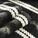 Non-Slip Sofa Cover with Thick Chenille Texture Woven Stripe Couch Protector Throw by Slipcover KAS™